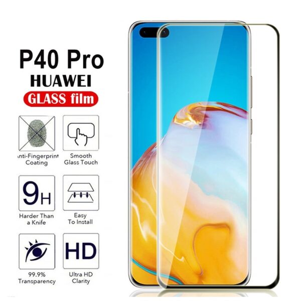 3D Ochranné tvrdené sklo Huawei P40 Pro