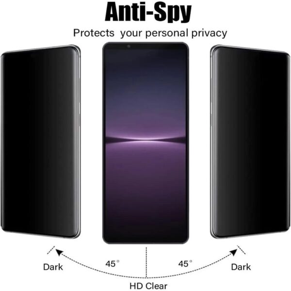 5D Anti spy privacy ochranné tvrdené sklo Sony Xperia 10 III