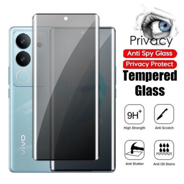 5D Anti spy privacy ochranné tvrdené sklo Vivo V29 Lite